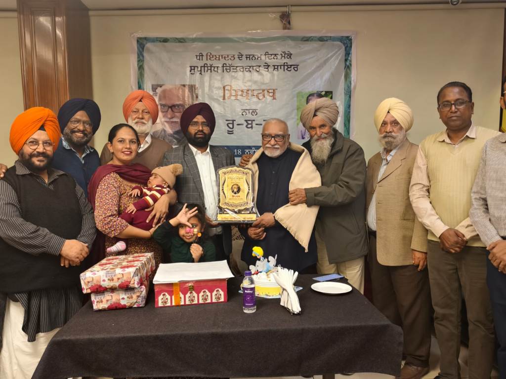 Face to face with famous painter and poet Siddharth on the occasion of Ibadat and birthday
